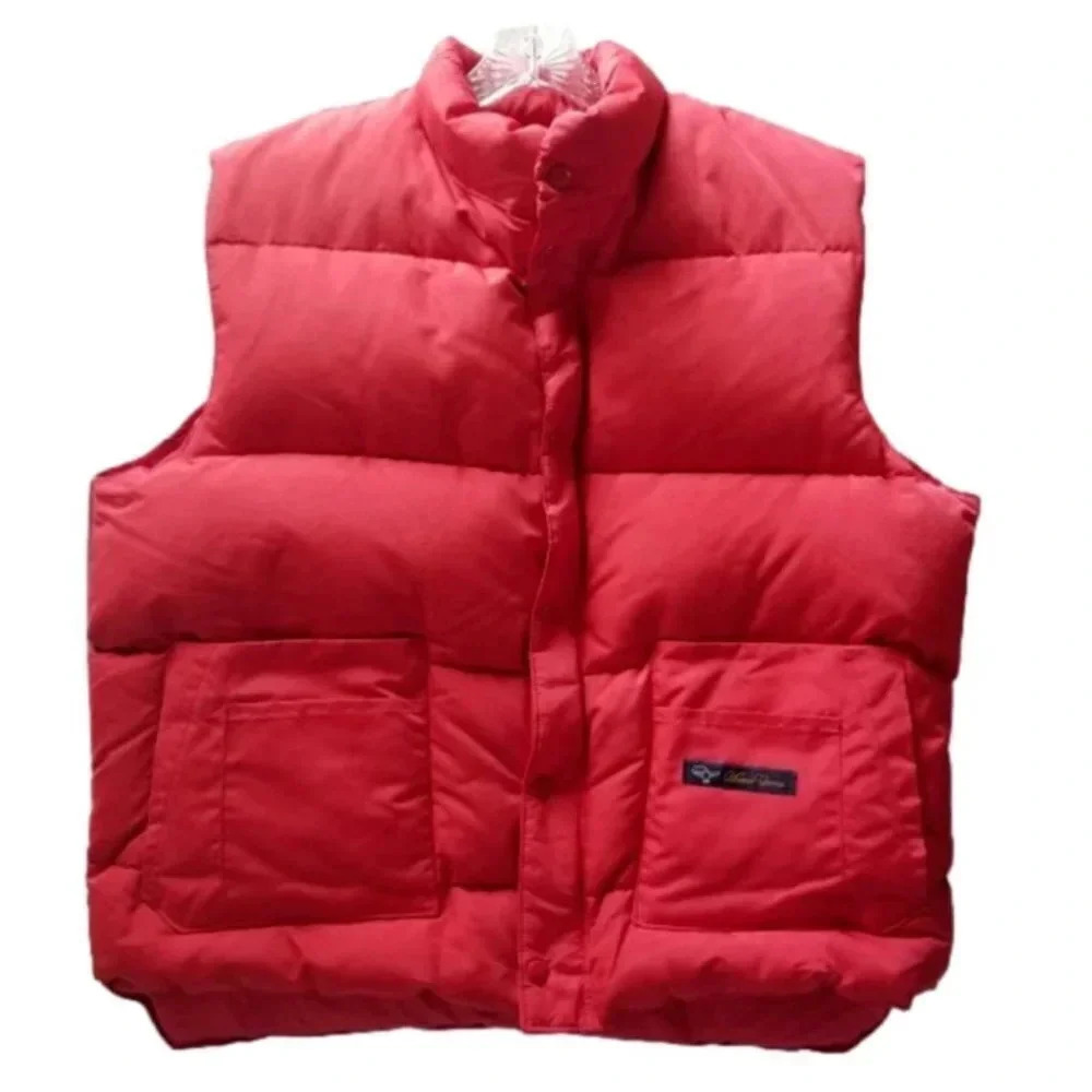 Vintage Snow Goose Red Duck Down Filled Puffer Vest XL